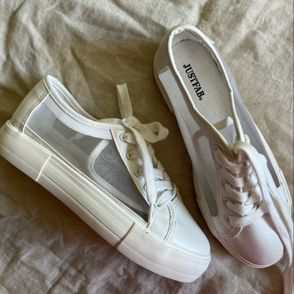 JustFab transparent sneaker